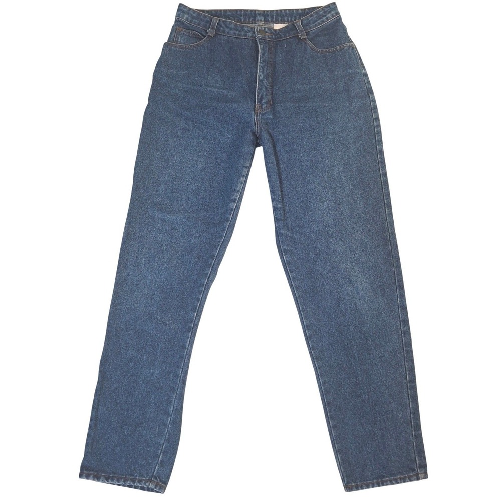 Vintage Gap High Waisted Mom Jeans Blue Denim Tapered Leg 100% Cotton Size 13 14